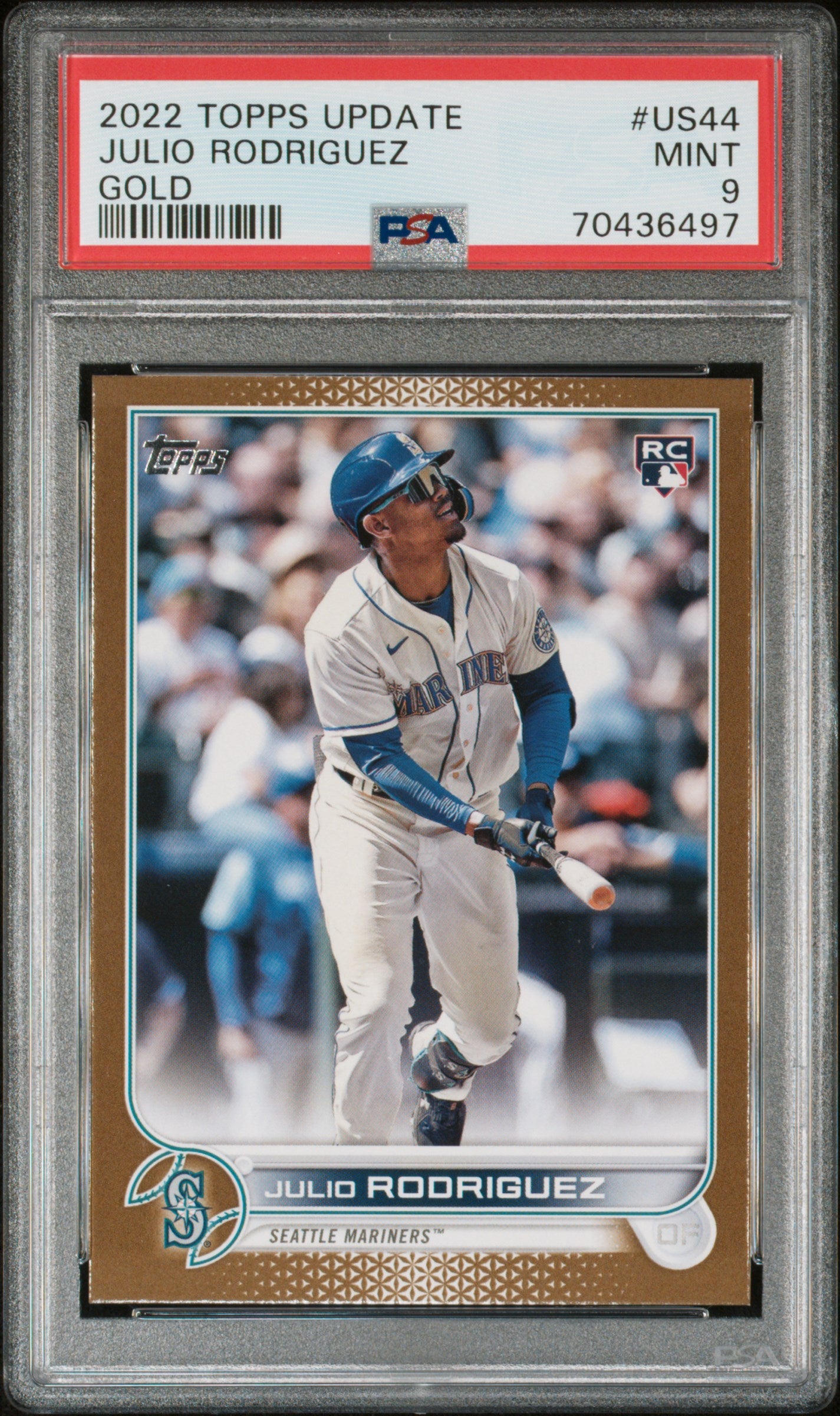 Julio Rodriguez 2022 Topps Update Gold /2022 US44 PSA 10