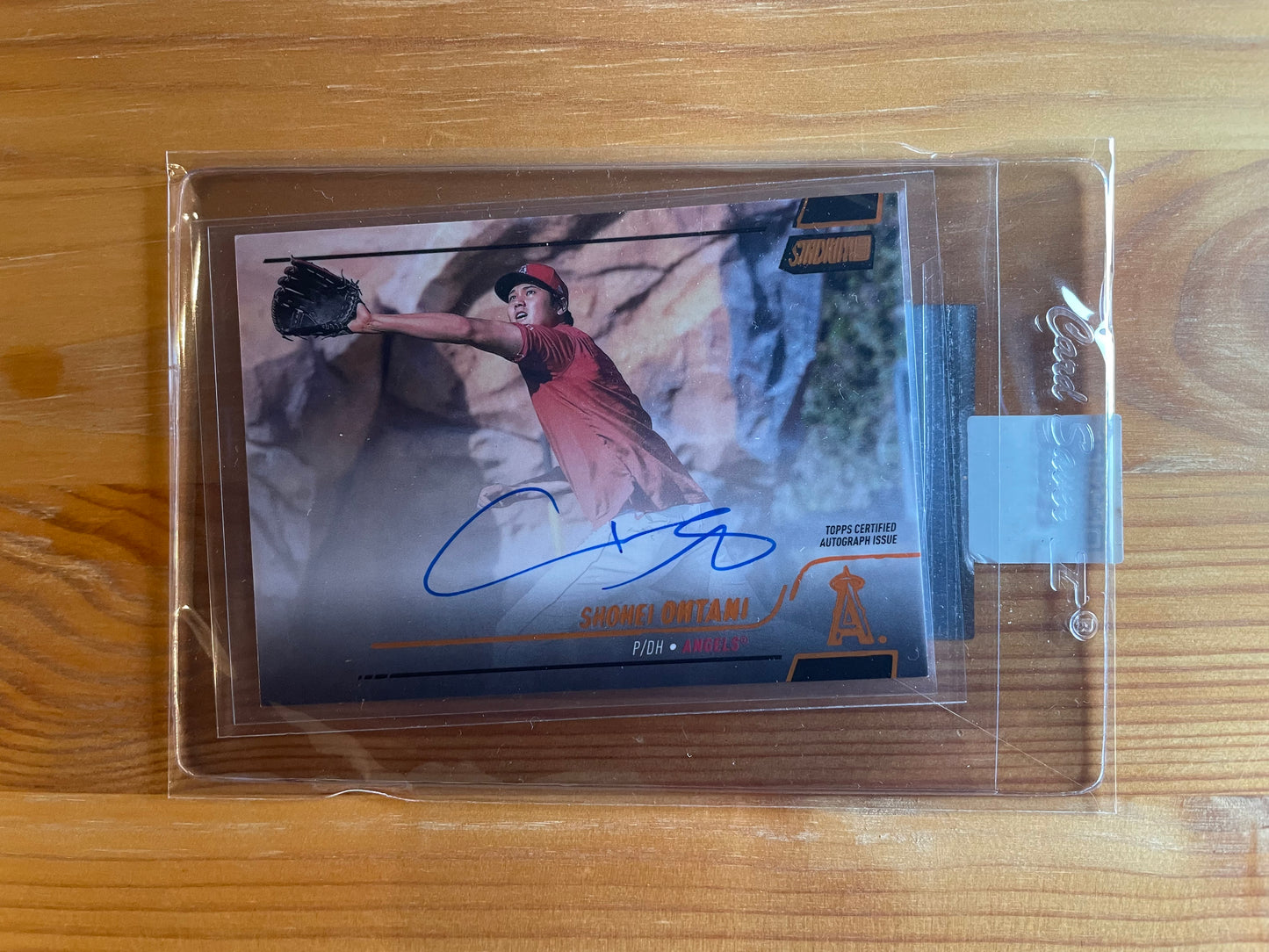 Shohei Ohtani 2022 Topps Stadium Club Orange Foil On-Card Auto /5