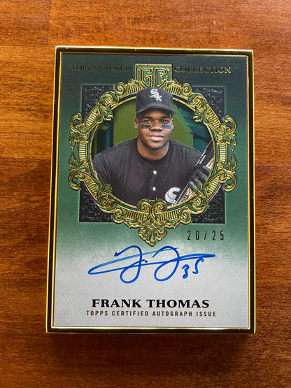 Frank Thomas 2022 Topps Chrome Gilded Gold Frame Auto /25